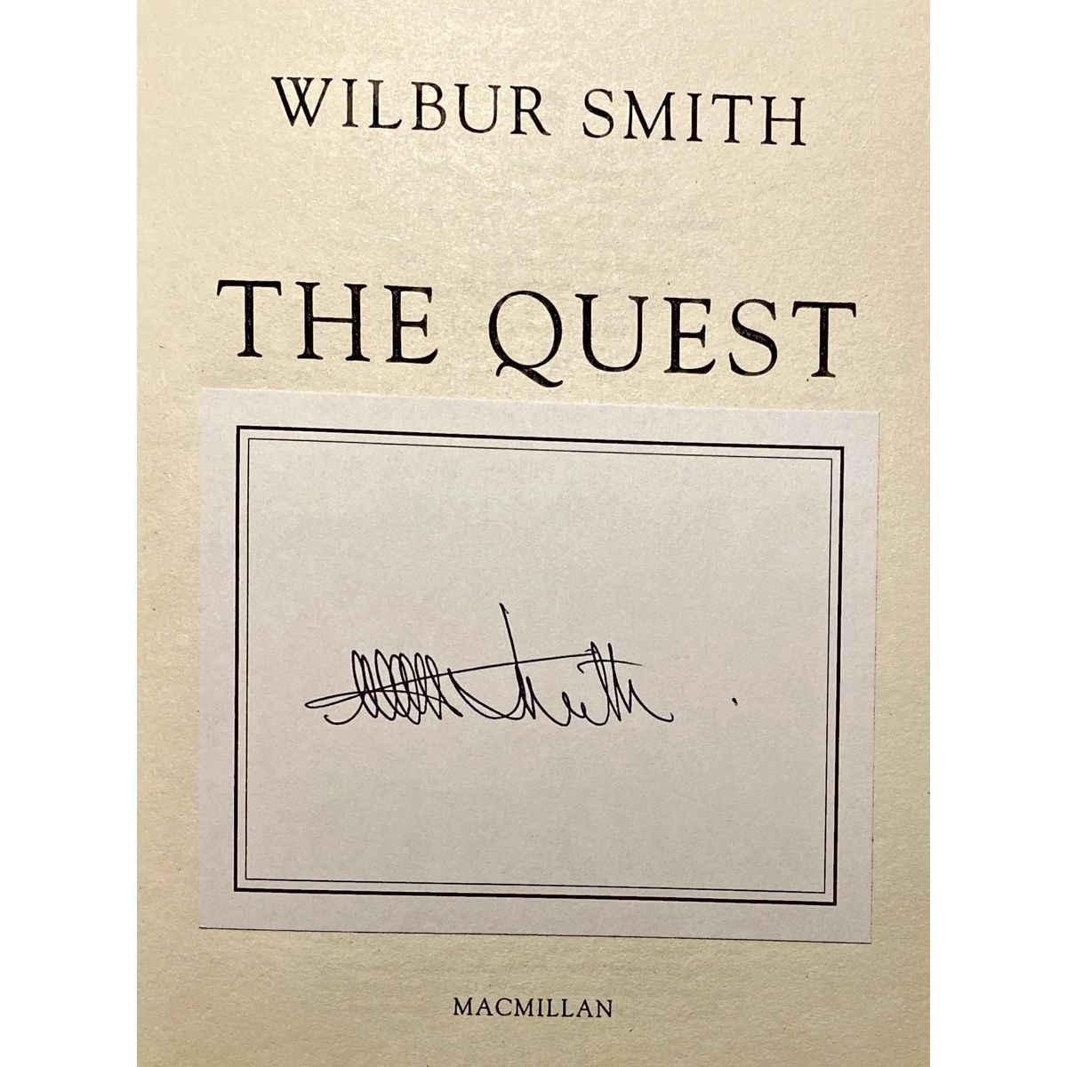The Quest by Wilbur Smith | Fact and Fiction