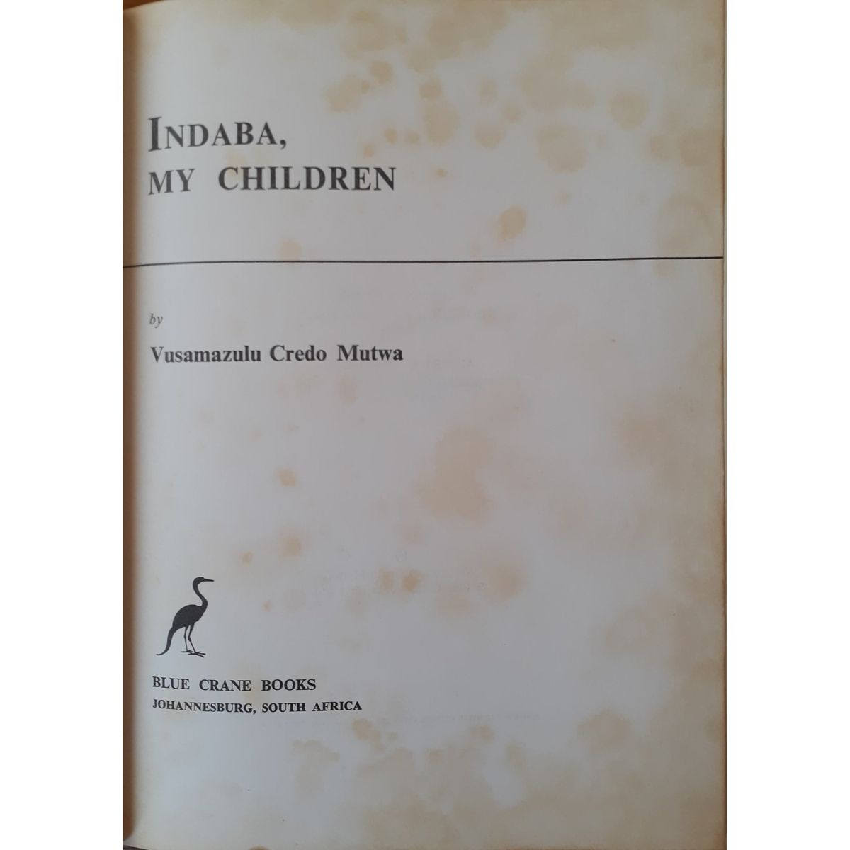 Indaba, My Children by Vusamazulu Credo Mutwa | Fact and Fiction