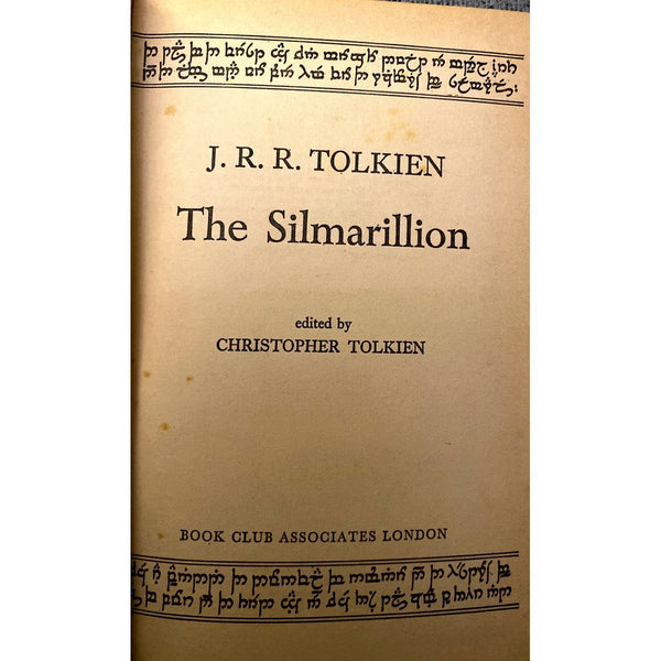 The Simarillion by J.R.R. Tolkien, edited by Christopher Tolkien [1978]