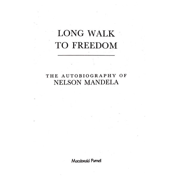 ISBN: 9780316874960 / 0316874965 - Long Walk to Freedom: The Autobiography of Nelson Mandela by Nelson Mandela & Richard Stengel [1994]